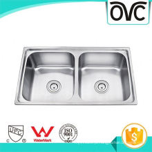 Preço Tigela Dupla Lavagem de Legumes Cozinha Moderna Display Sink Tigela Dupla Preço Lavagem Vegetal Moderna Cozinha Sink Display